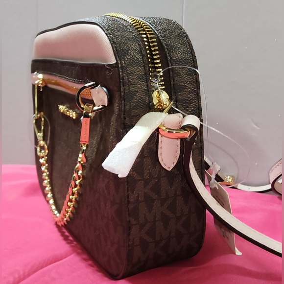 Michael Kors Jet Set Large Logo Crossbody Bag - Picture 4 of 7